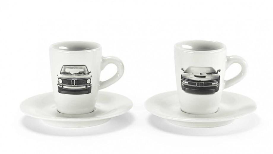 BMW Heritage Espressotassen-Set. Preis ab CHF 44.–.